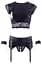Комплект Cottelli Collection Bondage Top and Suspender Briefs L чорний - мініатюра 7