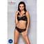 Комплект из эко-кожи с кружевом Passion Loona Set black L/XL - миниатюра 3