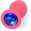 Силіконова анальна пробка Boss Of Toys Boss Series - Jewellery Red Silicon Plug Small Blue S, BS6400080, Червоний / синий - мініатюра 2
