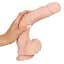 Фалоімітатор Nature Skin Large Bendable 29.5 см тілесний - мініатюра 7