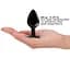 Металева анальна пробка з кристалом Dorcel Diamond Plug Black M - мініатюра 3