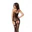 Бодистокинг Passion BS056 комбинезон имитация чулок S/M/L black - миниатюра 2