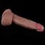 Фалоімітатор Dual Layered Silicone Cock 7" 18 см (коричневий) - мініатюра 6