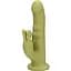 Вібратор-кролик Loveline Ultra Soft Silicone Rotating зелений - мініатюра 1