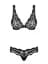 Мереживний комплект білизни Obsessive Luvae L/XL чорний - мініатюра 6