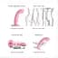 Насадка для страпону Strap-On-Me Tapping Dildo Wave - Coral Pink - мініатюра 3