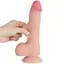 Фалоімітатор Sliding-Skin Dual Layer Dong 8'' 20 см тілесний - мініатюра 3