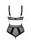Боді Obsessive Chic Amoria otwarte M/L чорний - мініатюра 6