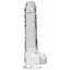 Фаллоимитатор Realrock Crystal Clear 9" 22 см прозрачный - миниатюра 1