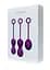 Набір вагінальних кульок Foxshow Kegel Balls Set, 3 шт., фіолетовий - мініатюра 15