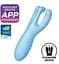 Вібратор для клітора Satisfyer Threesome 4 14 см блакитний - мініатюра 5