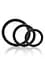 Ерекційне кільце CalExotics Tri-Rings 3 шт чорний - мініатюра 2