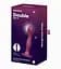 Фалоімітатор Satisfyer Double Ball-R 17.7 см бордовий - мініатюра 5