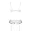 Сексуальный комплект с поясом для чулок Passion LOVELIA Set white L/XL - миниатюра 6