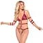 Боді Bad Kitty Naughty Toys Strap S червоний - мініатюра 3