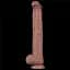 Фаллоимитатор Dual-Layered Silicone Nature Cock 14.5'' 37.5 см коричневый - миниатюра 3