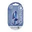 Анальна пробка Ouch! Smooth Anal Plug Metallic L 8.9 см (синій) - мініатюра 3