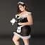 Эротический костюм горничной JSY P71107 Plus size - миниатюра 5