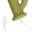 Вібратор-кролик Loveline Ultra Soft Silicone Rotating зелений - мініатюра 7