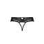 Кружевные стринги с доступом Senia Thong black - Passion L/XL - миниатюра 6