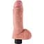 Вібратор King Cock Vibrating Cock With Balls 20.3 см (тілесний) - мініатюра 1