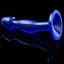 Анальна пробка Flawless Clear Anal Plug 6.5'' 16.5 см (синій) - мініатюра 3
