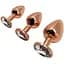 Пробка Wooomy Tralalo Rose Gold Metal Plug Size L - мініатюра 4