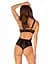 Боді Obsessive Chic Amoria otwarte M/L чорний - мініатюра 2