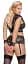 Комплект Cottelli Bondage Bra Set 4XL черный - миниатюра 4