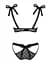 Полупрозрачный эротический комплект Obsessive Obsessivia 2pcs Set black S/M - миниатюра 6