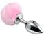 Анальна пробка LoveToy Large Silver Plug 17 см (рожевий) - мініатюра 1