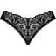 Мереживні стрінги Obsessive Donna Dream crotchless Thong M/L Black, відкритий доступ - мініатюра 4
