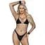 Бодистокинг в большую сетку Leg Avenue Long Sleeved Bodystocking One Size Black, длинный рукав - миниатюра 1