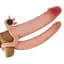 Насадка на член - Pleasure X-Tender Vibrating Double Penis Sleeve Flesh Add 1 Love Toy 66-LV314100 91732 - миниатюра 4