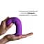 Дилдо с вибрацией Adrien Lastic Hitsens 3 Purple, отлично для страпона, диаметр 4 см, длина 18,2 см - миниатюра 3