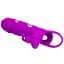 Насадка на пенис Pretty Love Vibrating Penis Sleeve 14 см фиолетовый - миниатюра 5