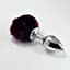 Анальна пробка Pompon Metal Plug Large 14 см (фіолетовий) - мініатюра 2