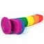 Фаллоимитатор LoveToy Prider Dildo 7.5" 19.5 см радужный - миниатюра 3