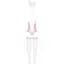 Еротичний костюм зайчика Obsessive Bunny suit 4 pcs costume Pink S/M, рожевий - мініатюра 6