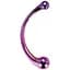 Двухсторонний фаллоимитатор Glamour Glass Curved Wand 17 см мульти - миниатюра 1
