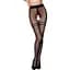 Колготки с открытым доступом контрастная двойная резинка Tiopen 015 black (20 den) - Passion 1/2 - миниатюра 1