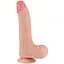 Фаллоимитатор Sliding-Skin Dual Layer Dong 8.5'' 22 см телесный - миниатюра 1