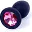 Силіконова анальна пробка Boss Of Toys Boss Series - Jewellery Black Silicon Plug Medium Pink M, BS6400087 - мініатюра 2