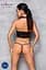 Комплект белья с открытой грудью Passion GENEVIA Set WITH OPEN BRA L/XL black корсет стринги - миниатюра 6