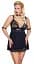 Комплект Cottelli Collection Bondage Babydoll 3XL чорний - мініатюра 3