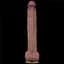 Фаллоимитатор Dual-Layered Silicone Nature Cock 14.5'' 37.5 см коричневый - миниатюра 7