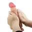 Фалоімітатор Baile Sliding Skin Bendable 8.5'' 21.8 см тілесний - мініатюра 7