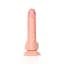 Фалоімітатор RealRock Curved Realistic Balls 7" 18 см (тілесний) - мініатюра 4