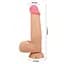Фалоімітатор Baile Sliding Skin Bendable 8.5'' 21.8 см тілесний - мініатюра 9