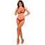Комплект білизни Obsessive Lacelove cupless 2-pcs set XS/S Red, відкритий доступ, відкриті груди - мініатюра 1